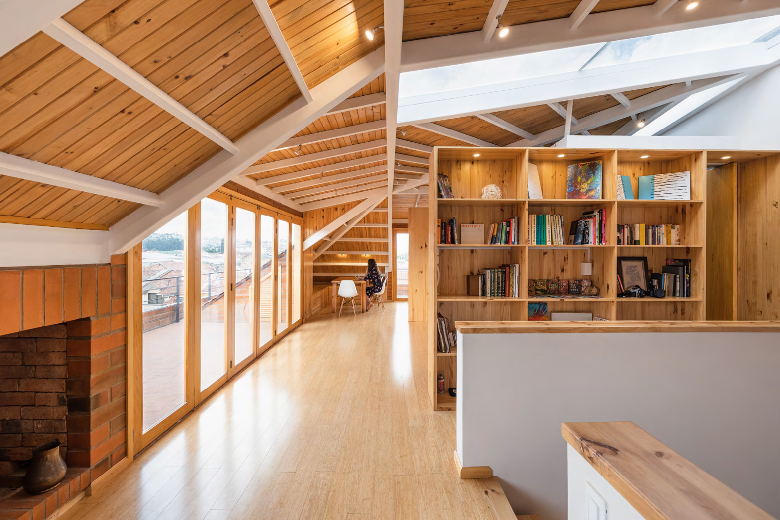 Street elevation of CCB Building at dusk